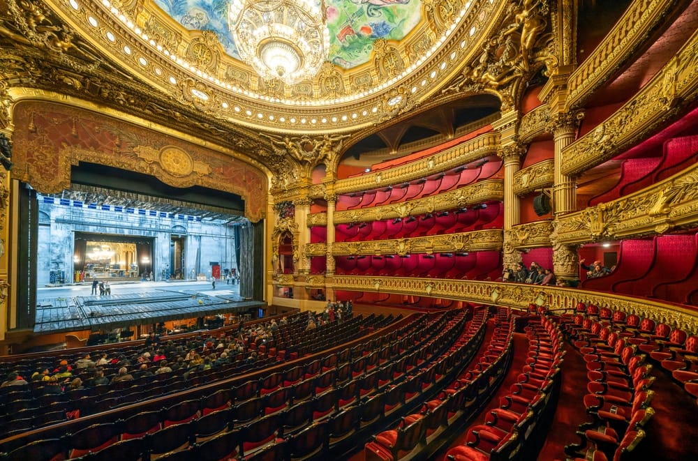 An interior view of Opera de Paris, Palais Garnier